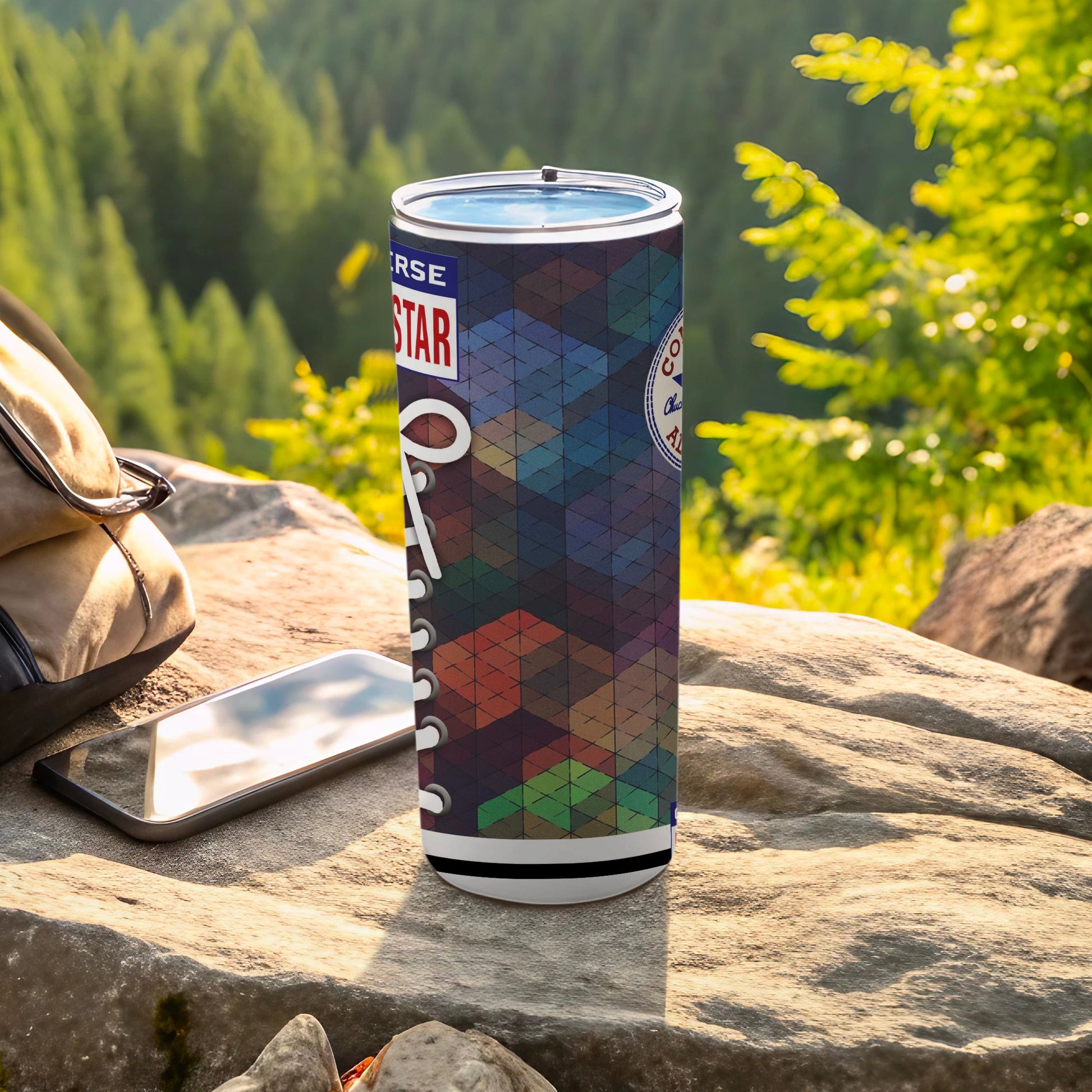 CONVERSE ALL STAR Colorful Geometric Pixel Tumbler product type
