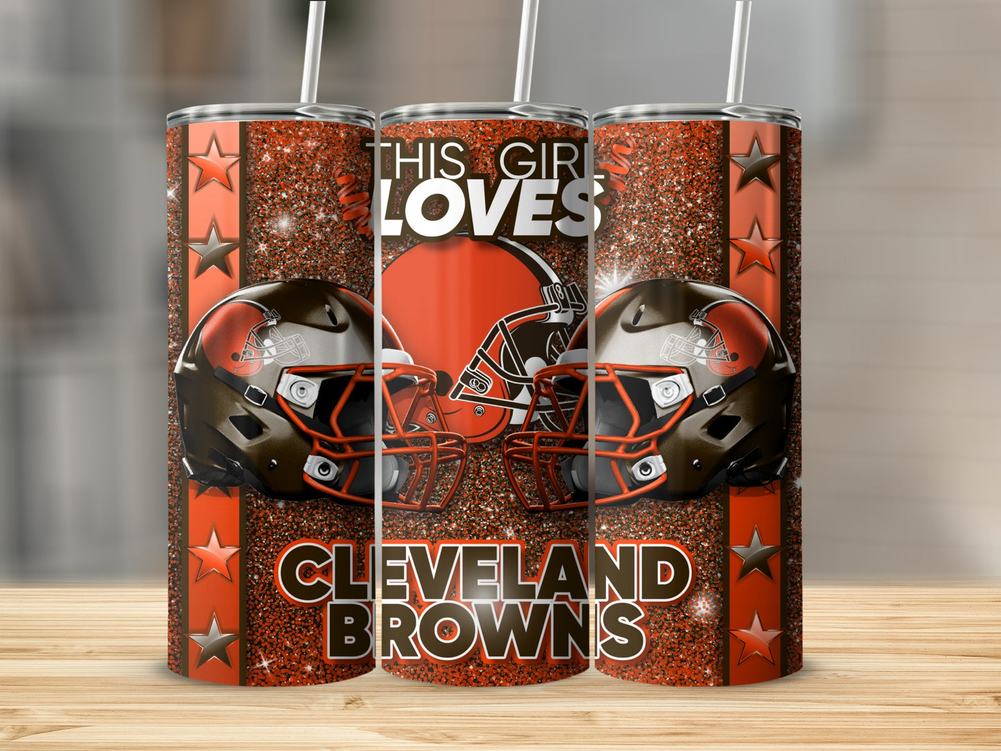 This Girl Loves Cleveland Browns Football Team Tumblers