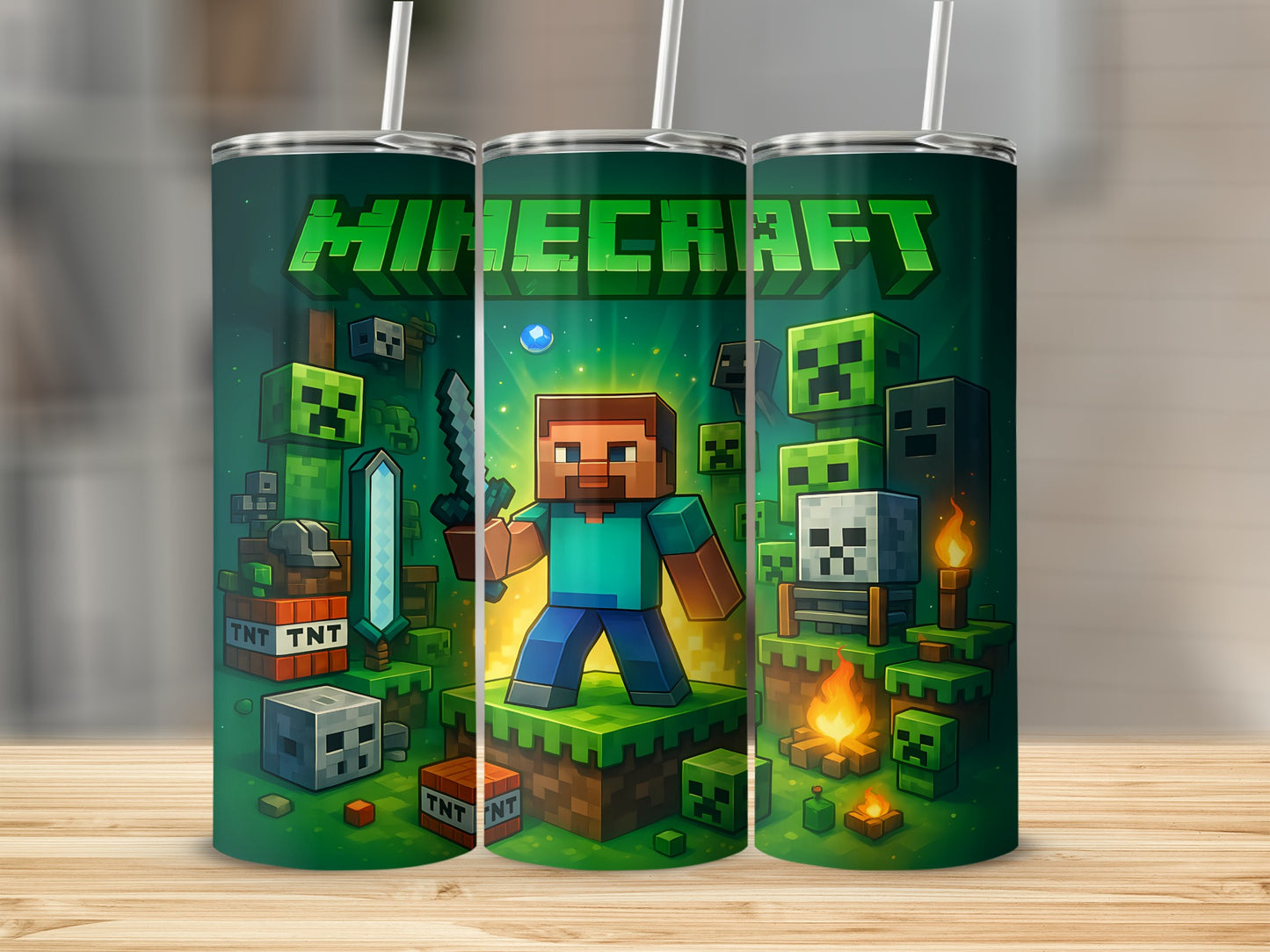 Minecraft Design Stainless Steel Insulated Tumbler