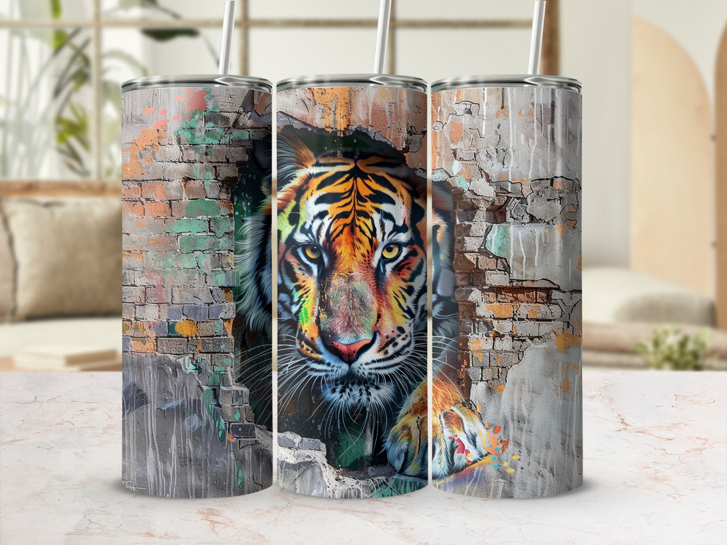 Graffiti tiger peeking wall design urban style unique tumbler product type
Tiger
Graffiti
Street Art
Urban
Animal Print
Wild Animal
Big Cat
Artistic
Colorful
Brick Wall
Graphic Design
Tumbler
Drinkware
Beverage
Travel Mug
Gift Idea
Unique Design
Eye Catching
Wildlife Art
Pop Art