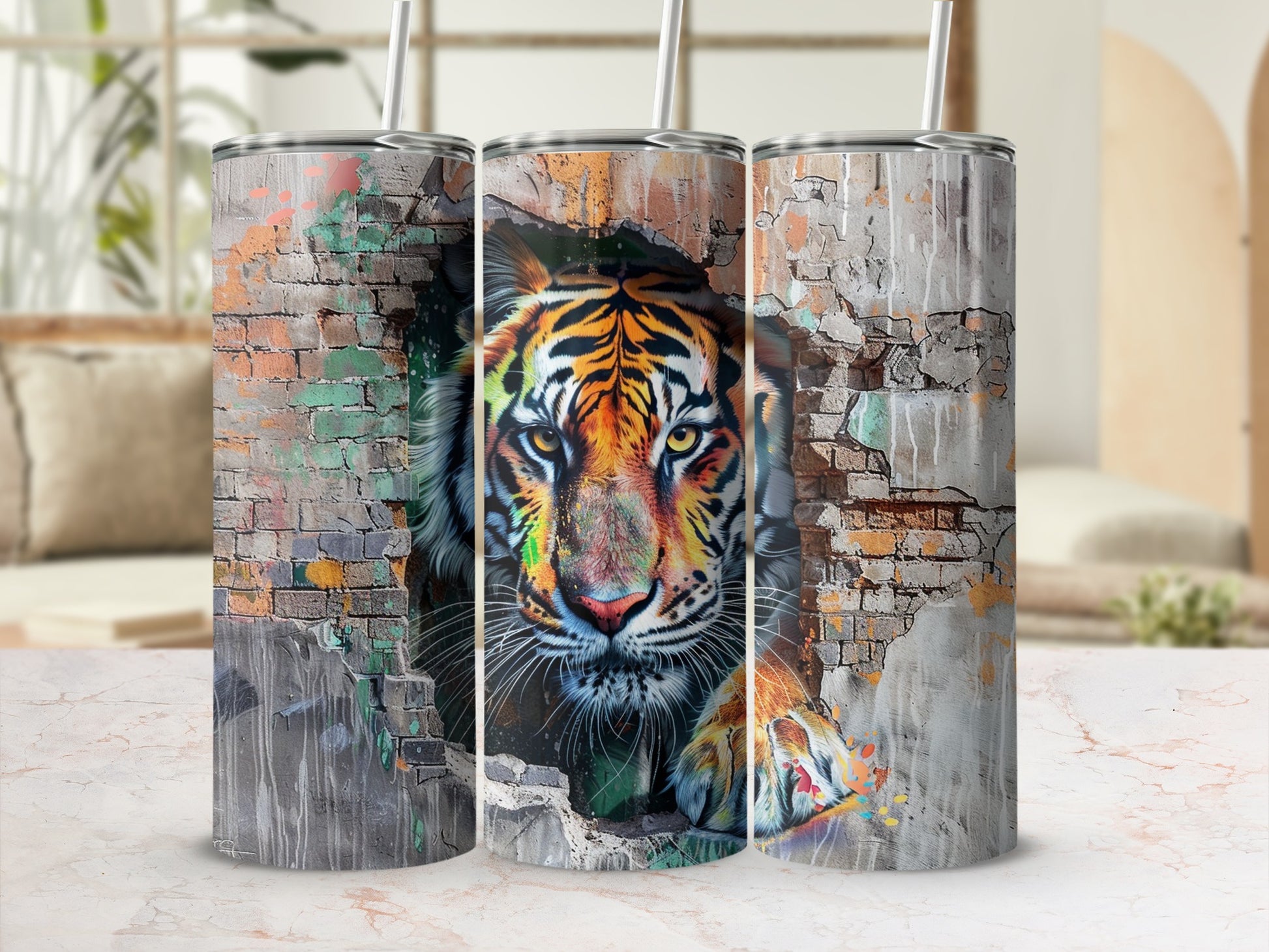 Graffiti tiger peeking wall design urban style unique tumbler product type
Tiger
Graffiti
Street Art
Urban
Animal Print
Wild Animal
Big Cat
Artistic
Colorful
Brick Wall
Graphic Design
Tumbler
Drinkware
Beverage
Travel Mug
Gift Idea
Unique Design
Eye Catching
Wildlife Art
Pop Art