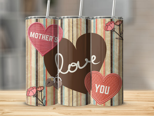 Mother's Love You Heart Design Tumbler Product