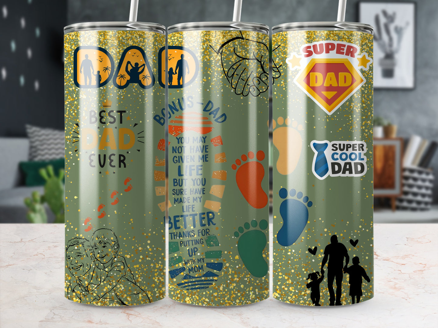 Best Bonus Super Cool Dad Ever Tumbler Product