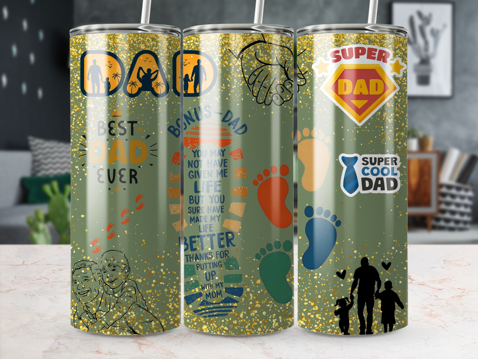 Best Bonus Super Cool Dad Ever Tumbler Product