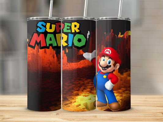 Super Mario Themed Stainless Steel Tumbler