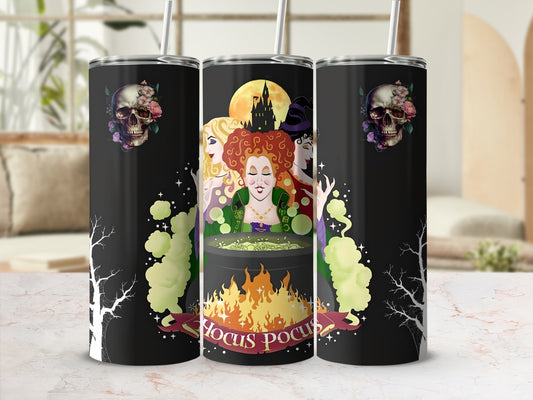 Hocus Pocus Witches Themed Tumbler Halloween Gift
