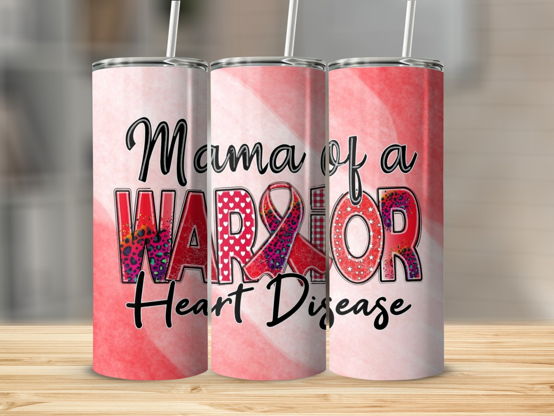 Mama of a Warrior Heart Disease Awareness Tumbler