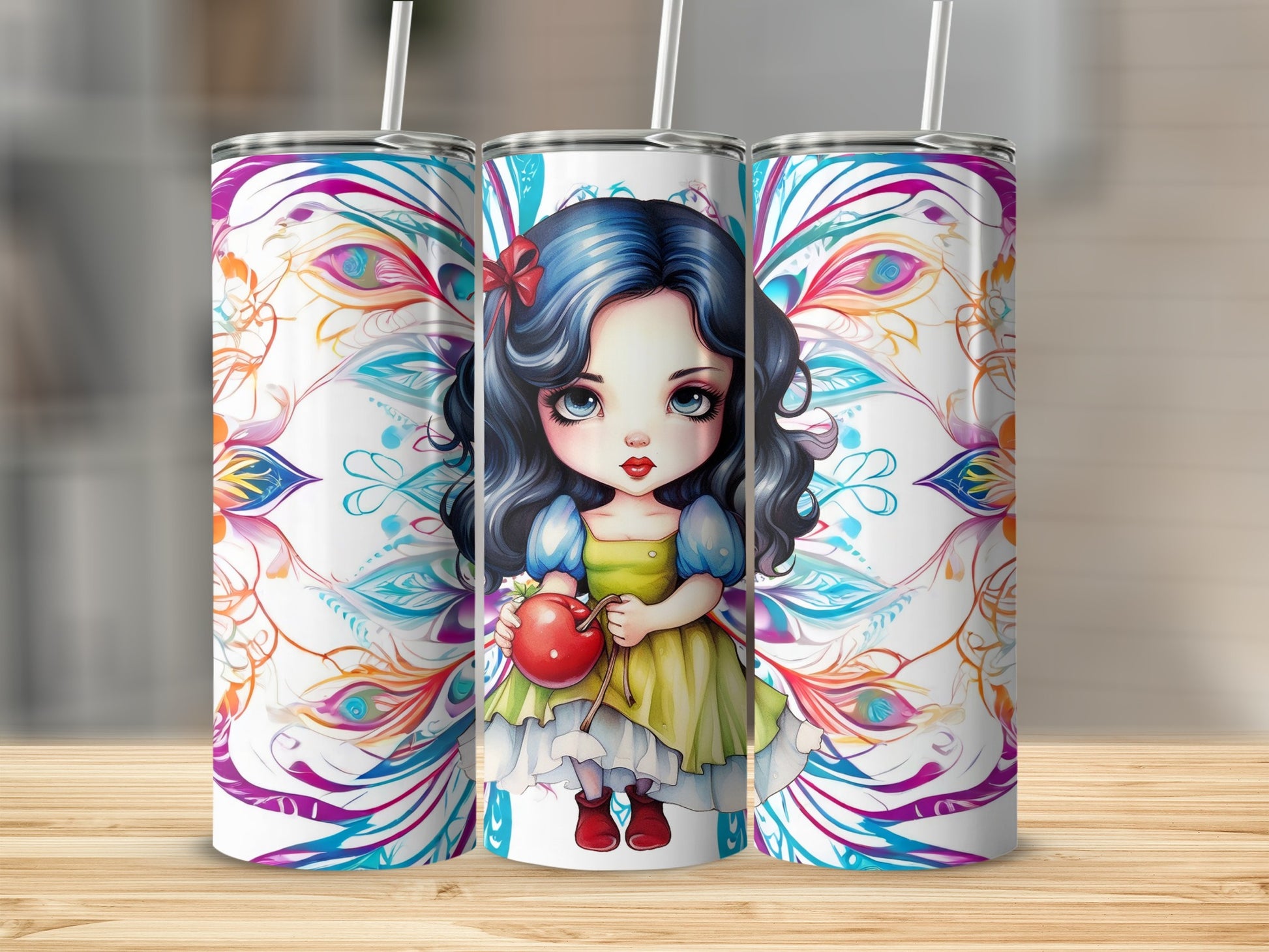 Cute Fairy Tale Princess Design Insulated Tumbler