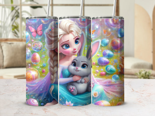 Princess Bunny Easter Eggs Bubbles Glittery Scene product type