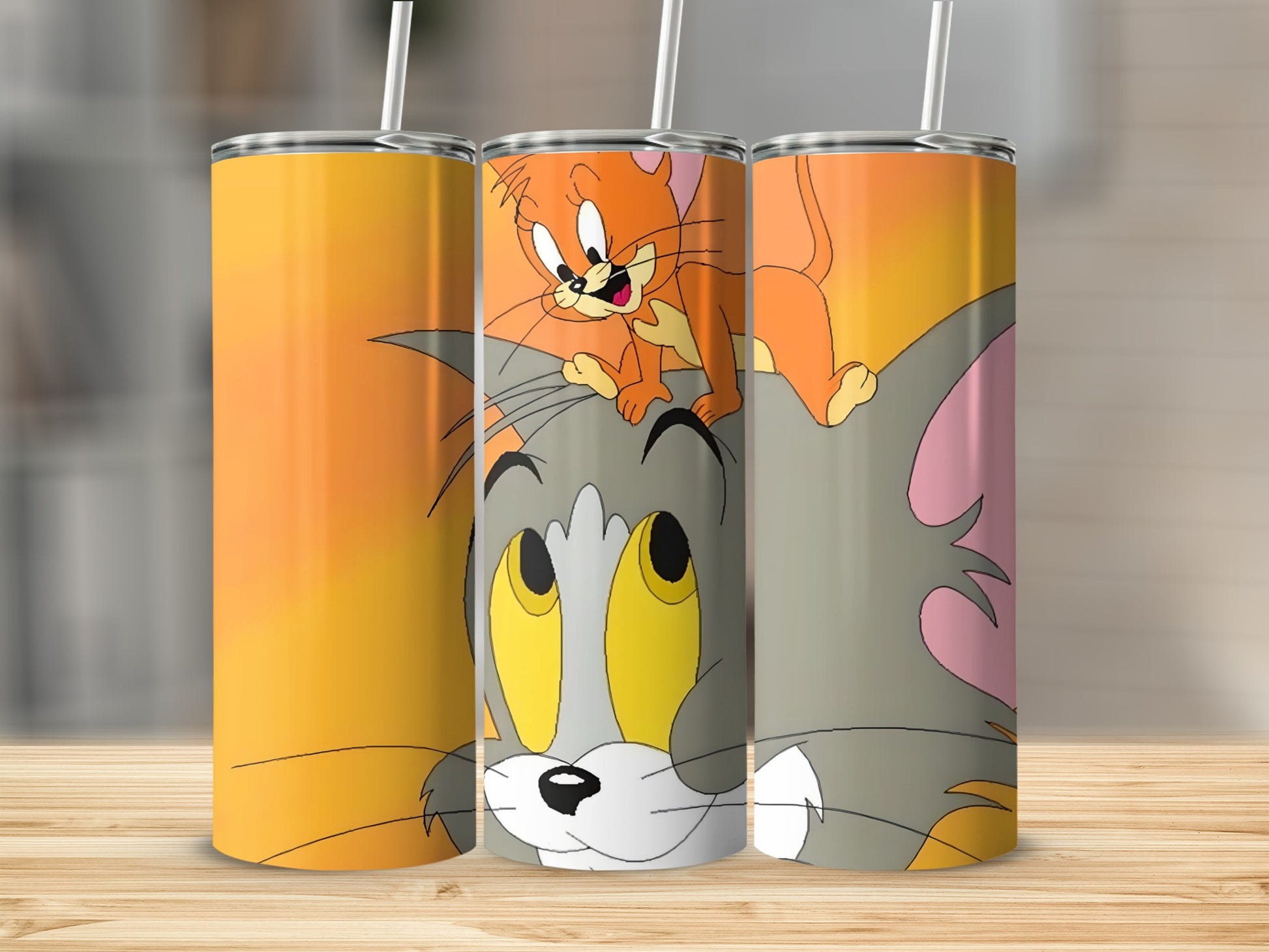 Tom and Jerry Cartoon Themed Tumbler Product