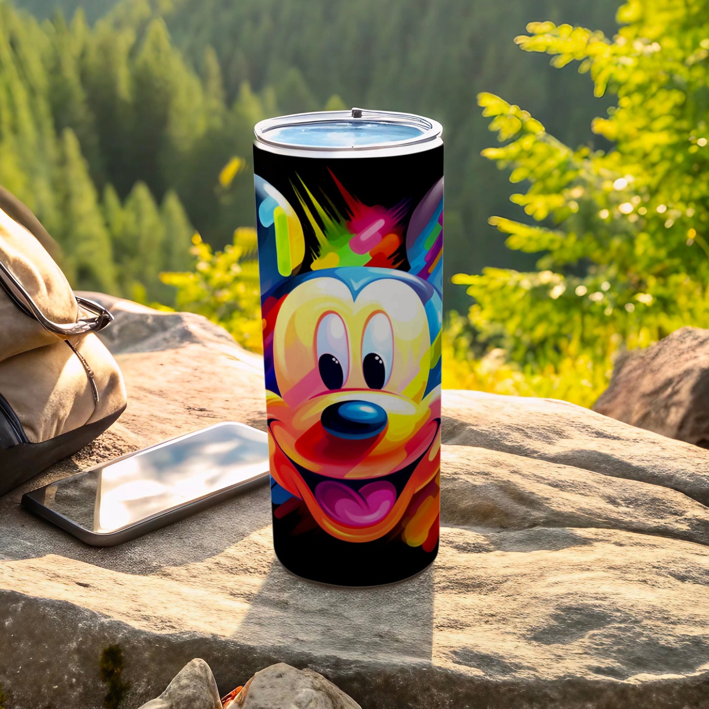 Vibrant Colorful Mickey Mouse Insulated Tumbler Cup
