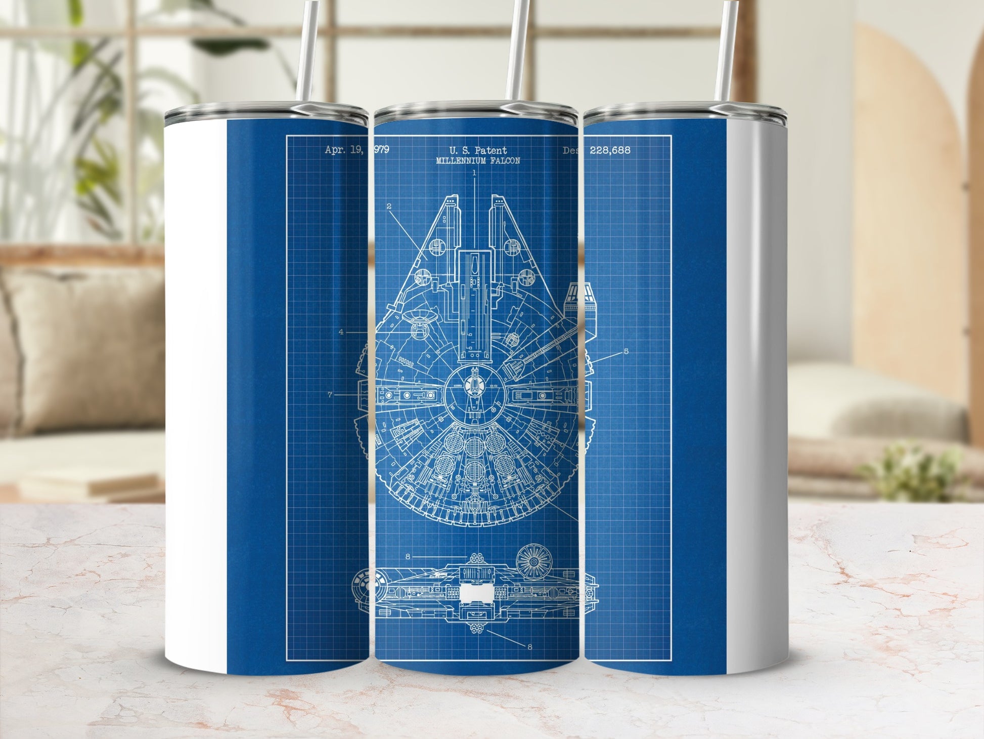 Millennium Falcon Patent Blueprint 1979 product type
