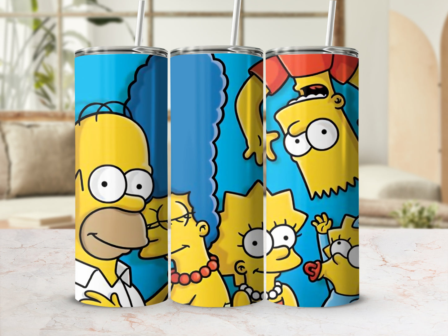 Iconic Animated Family Themed Travel Tumbler