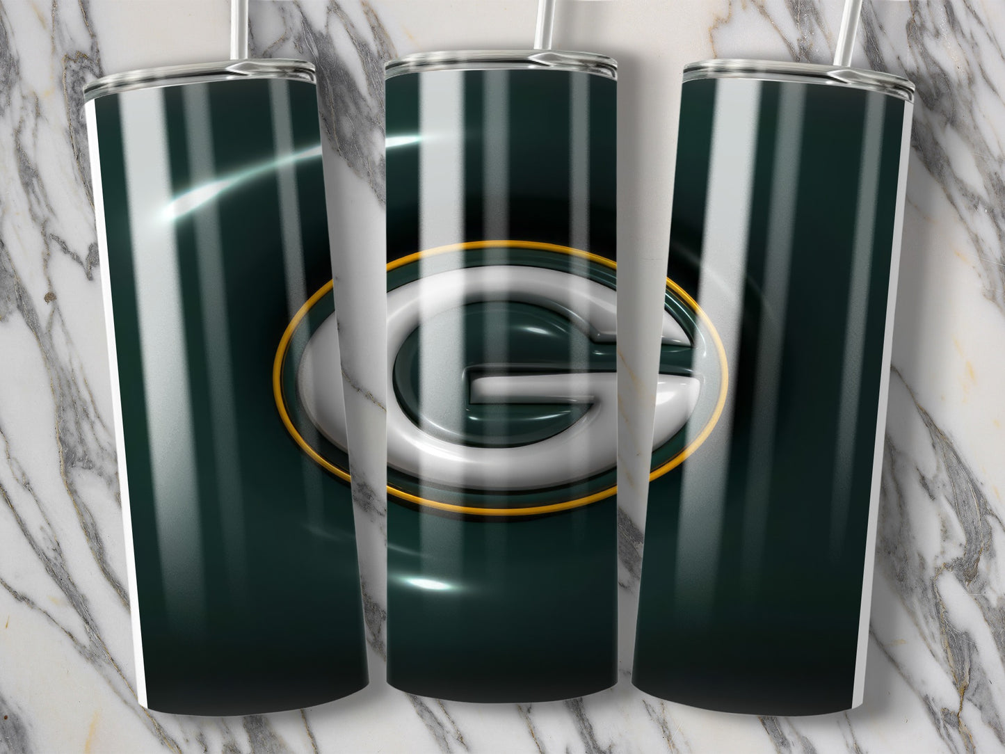 Green Bay Packers Emblem White G Tumblers