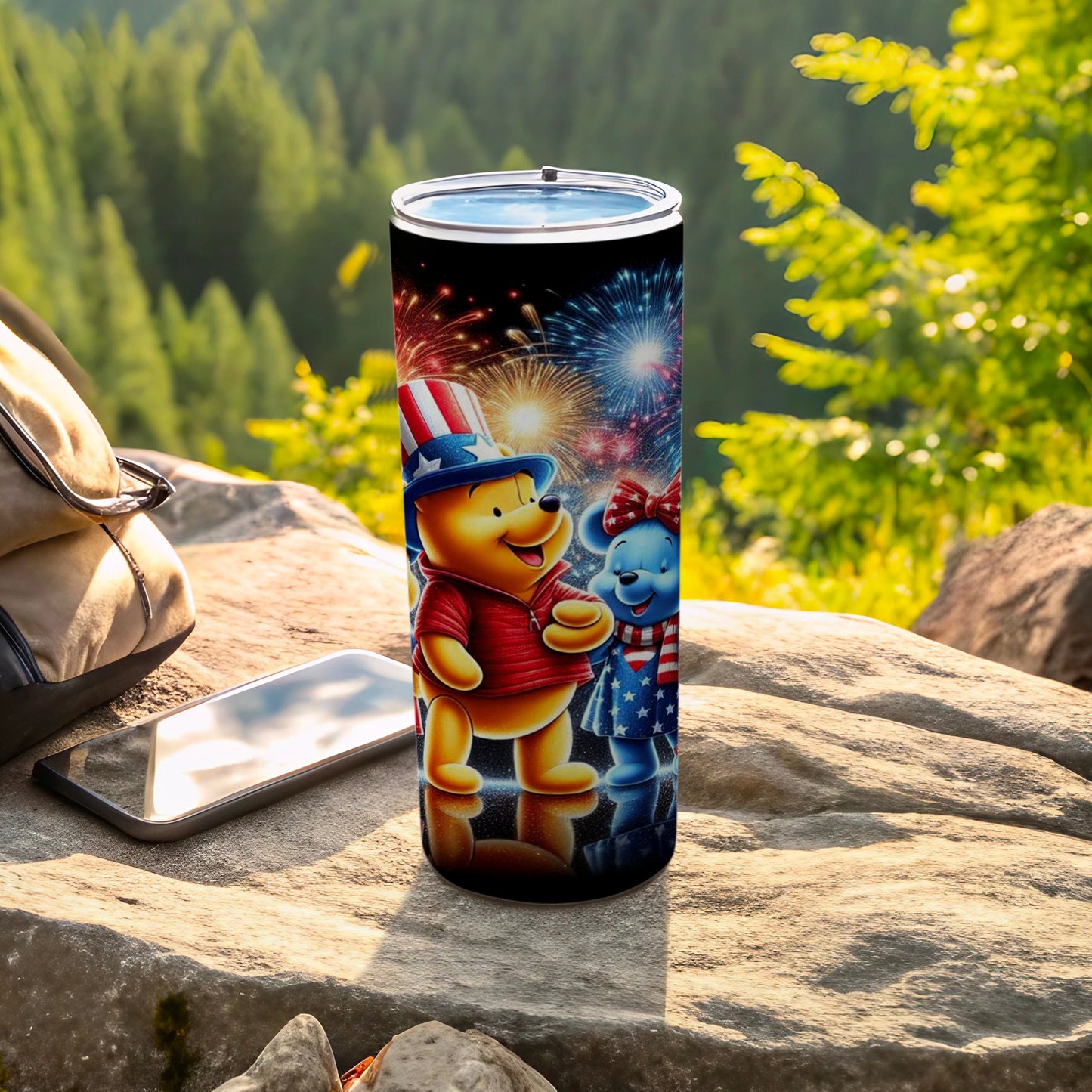 Patriotic Cartoon Characters American Theme Tumbler