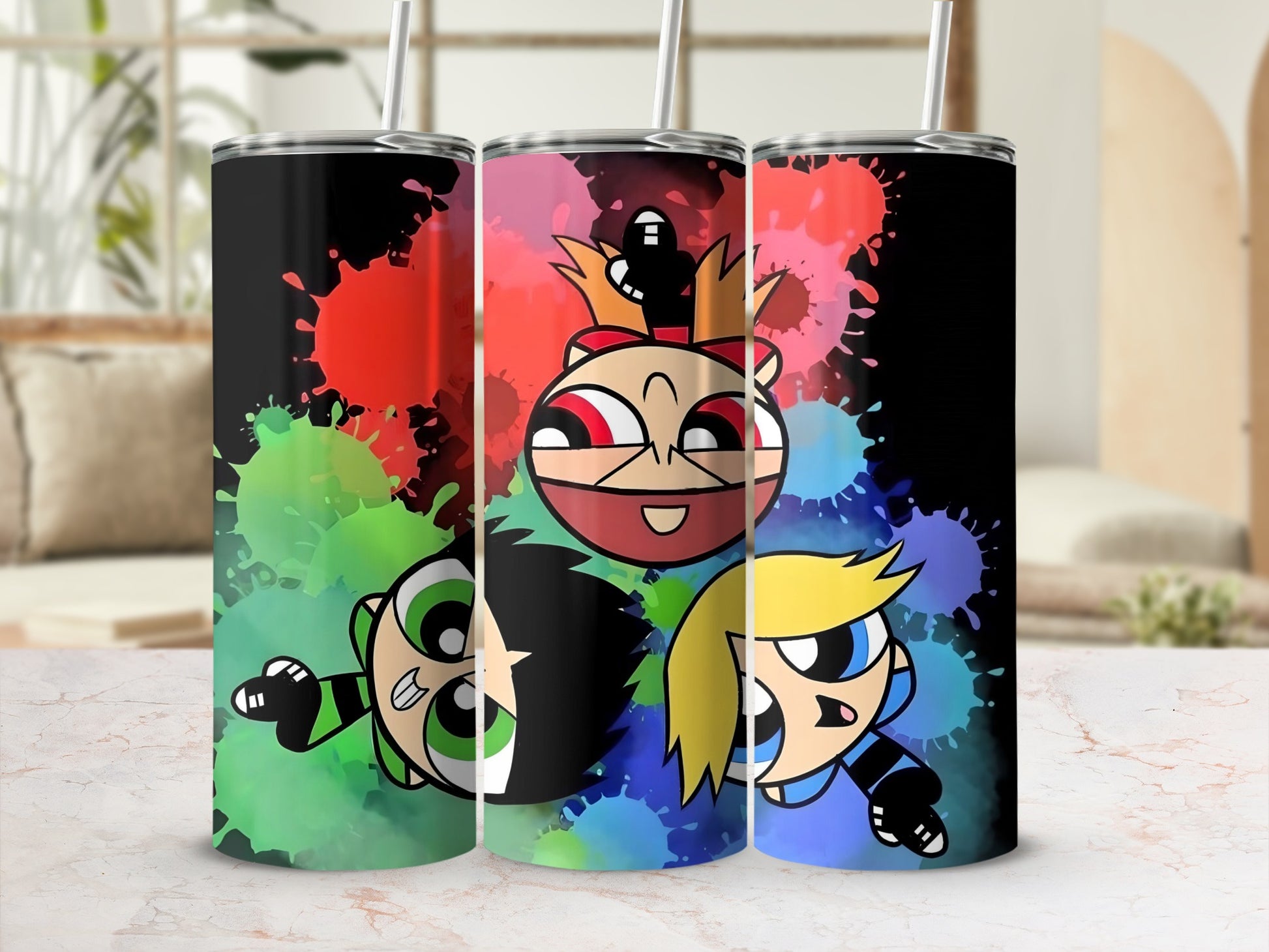 Colorful Cartoon Character Design Insulated Tumbler