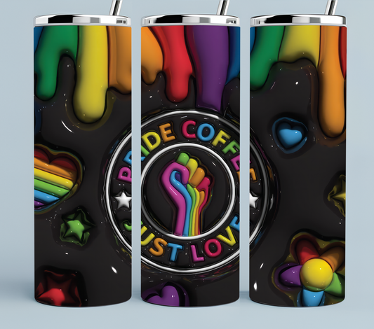 Pride 3D Coffee Tumbler