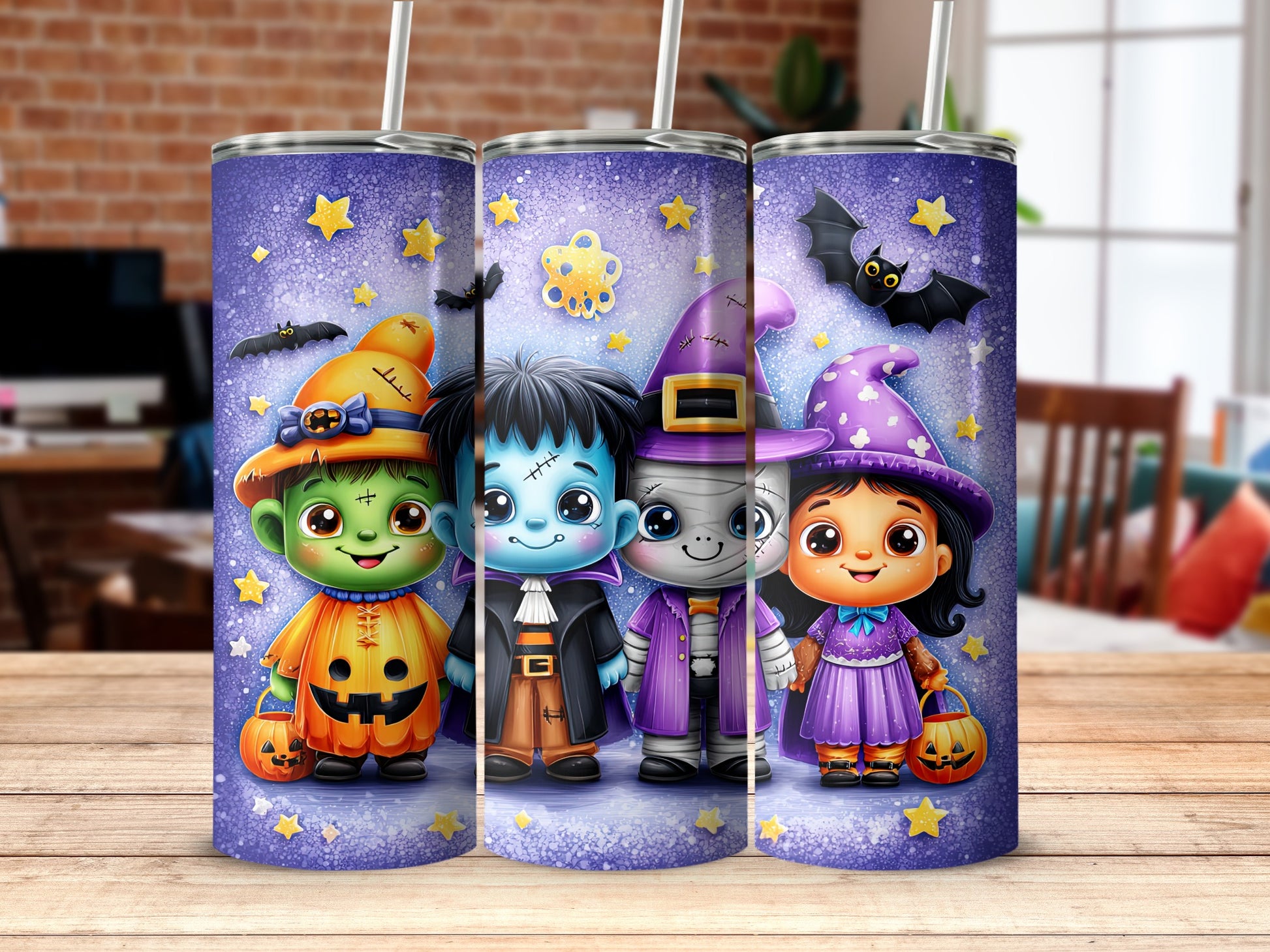 Cute Halloween Characters Tumbler Drinkware Collection