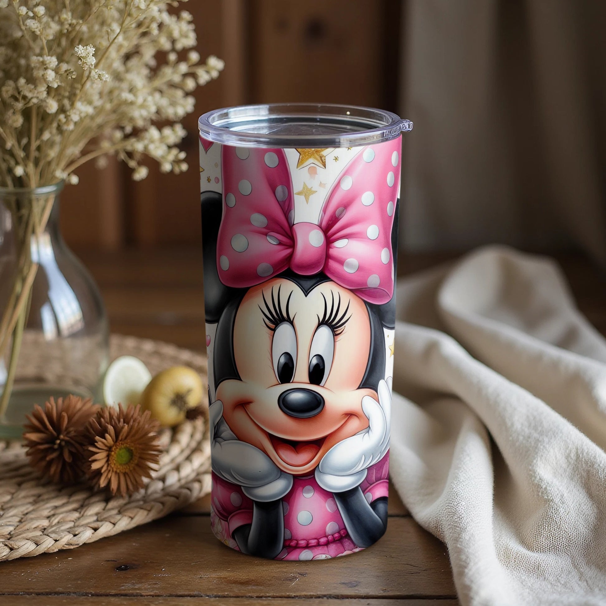 Adorable Minnie Mouse Design Pink Tumblers Collection