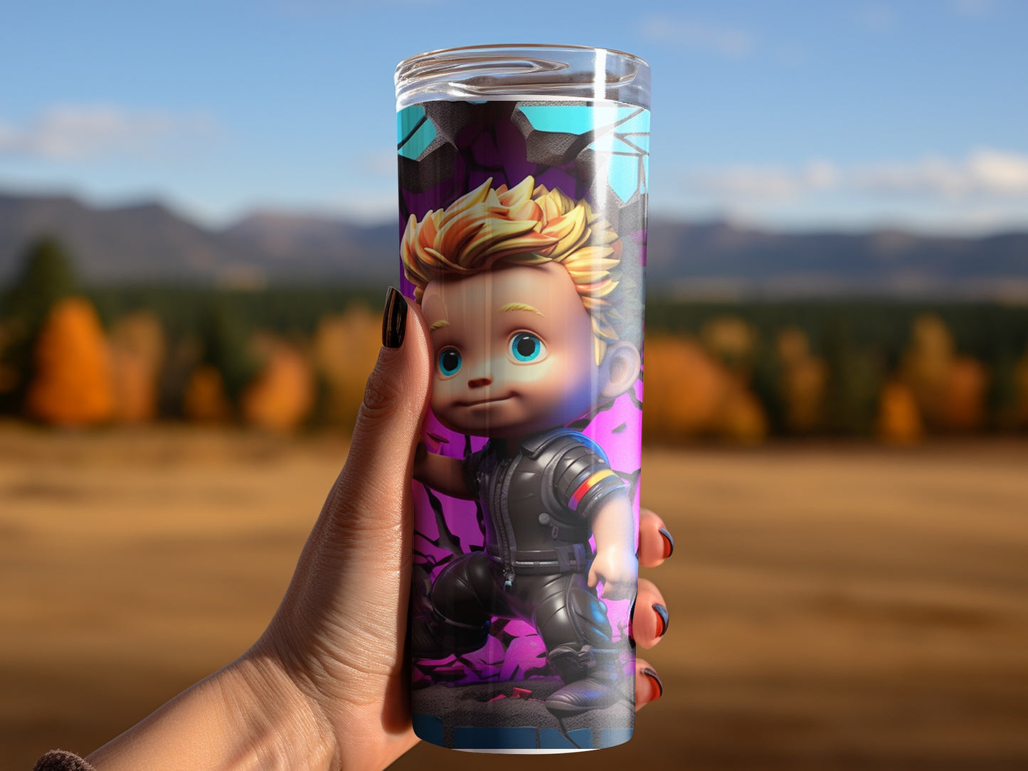 Adorable Animated Character Design Insulated Tumbler