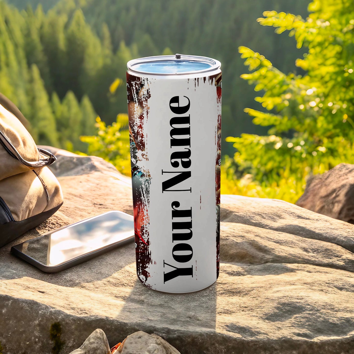Personalized Your Name Travel Tumbler for Outdoor Adventures