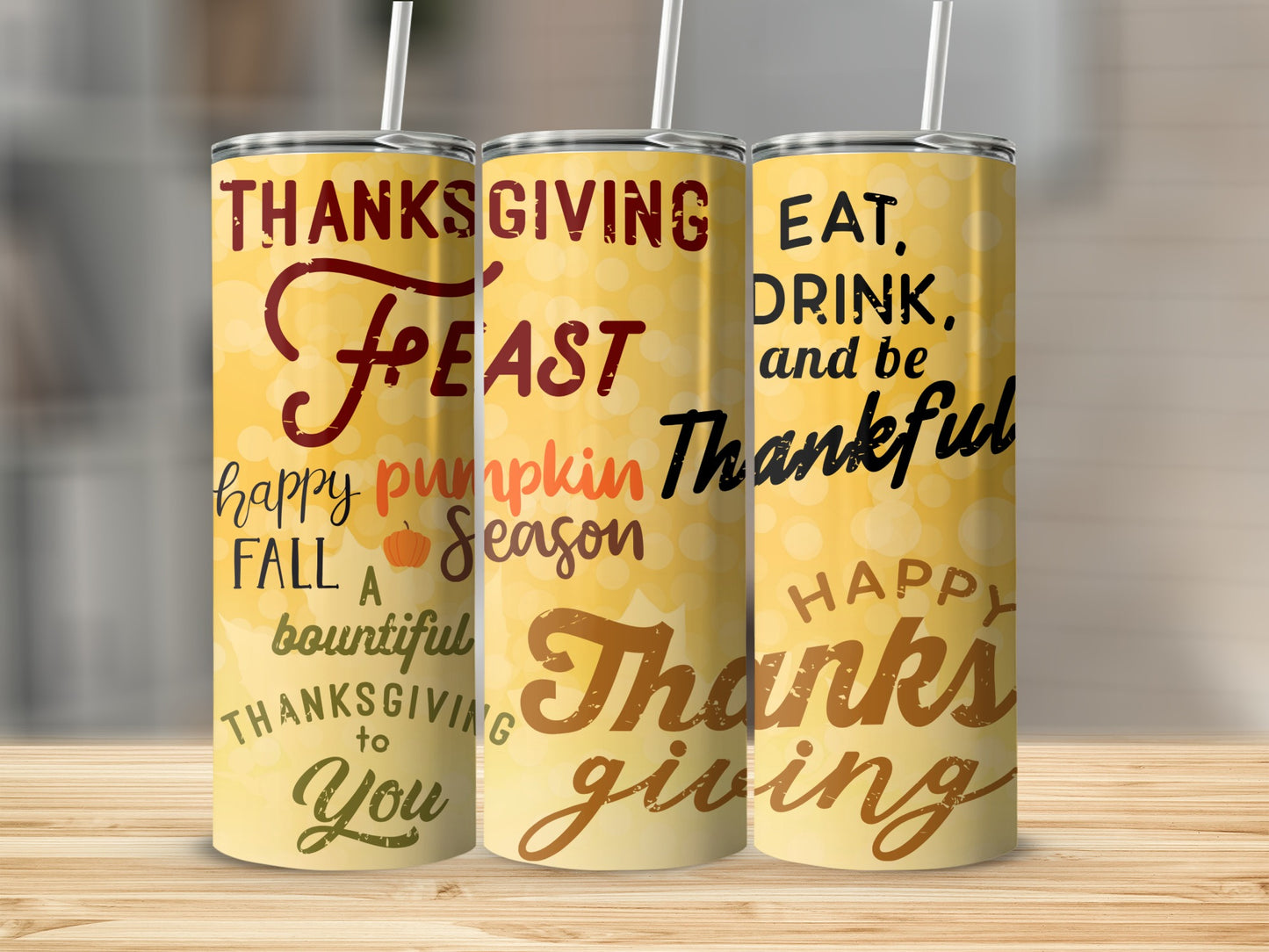 Thanksgiving Feast Happy Pumpkin Season Drinkware