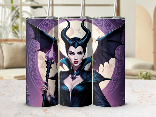 Enchanting Dark Sorceress Insulated Tumbler Cup 20oz