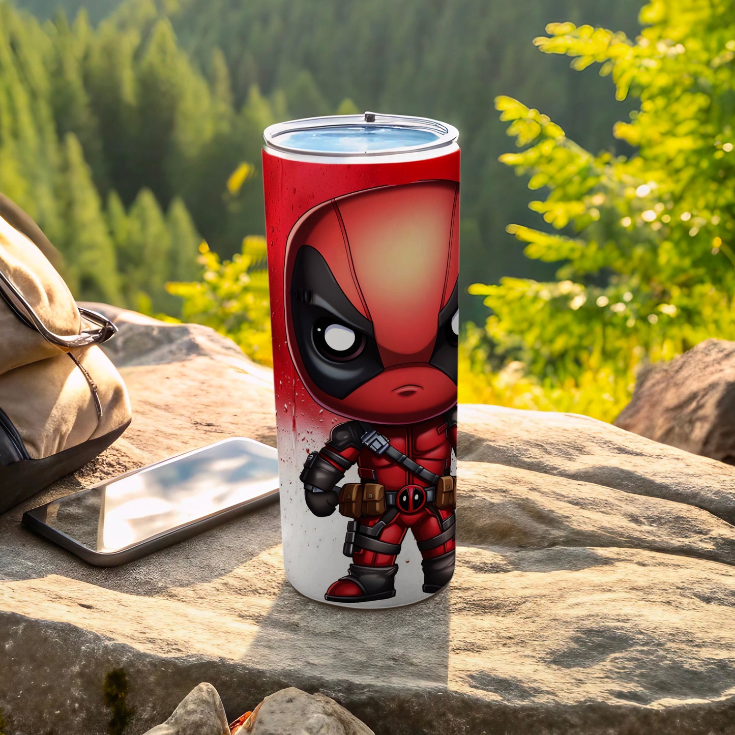 Cute Chibi Deadpool Tumbler for Marvel Fans