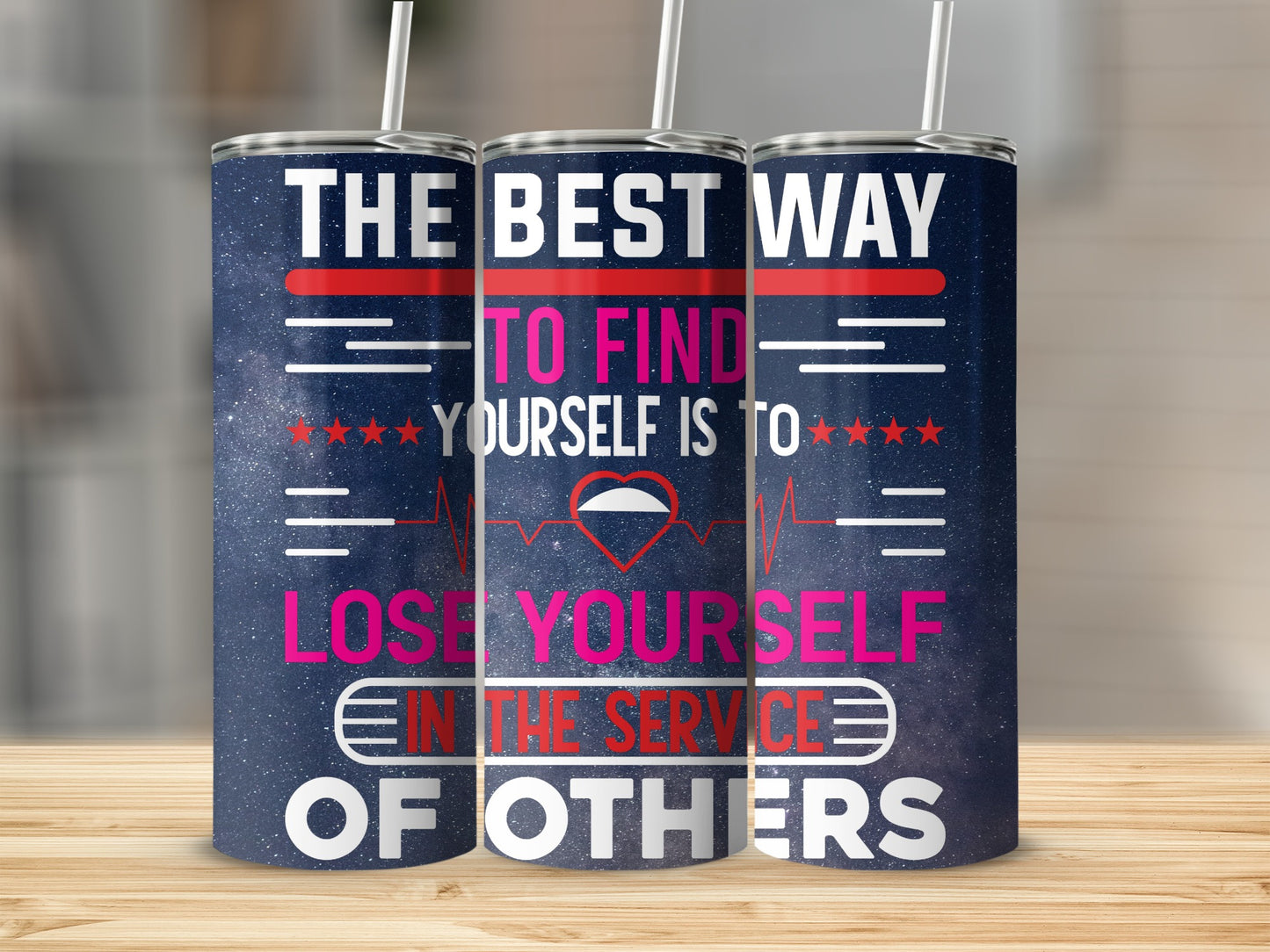 The Best Way To Find Yourself Inspirational Tumbler