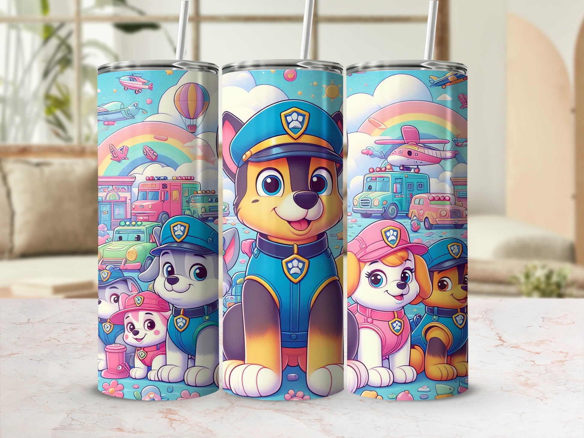 Colorful Cartoon Character Design Insulated Tumbler