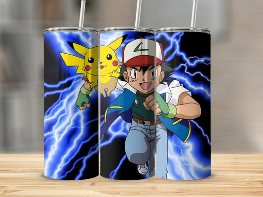 Anime Character and Bright Lightning Tumbler