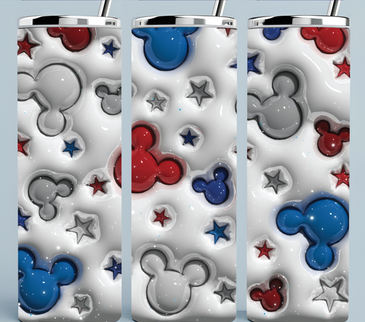 Mickey Mouse Red White and Blue