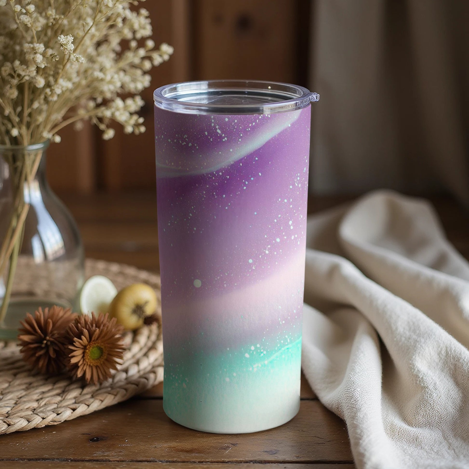 Ethereal Galaxy Gradient Tumbler with Lid