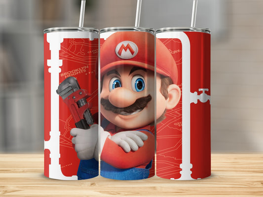 Brooklyn Heights Map Design Mario Tumbler Cup