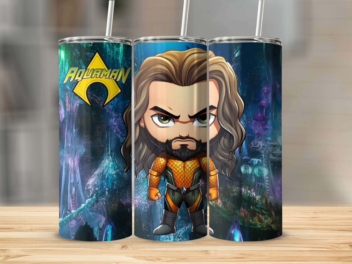 Aquaman Character Illustration Cool Tumbler Product
