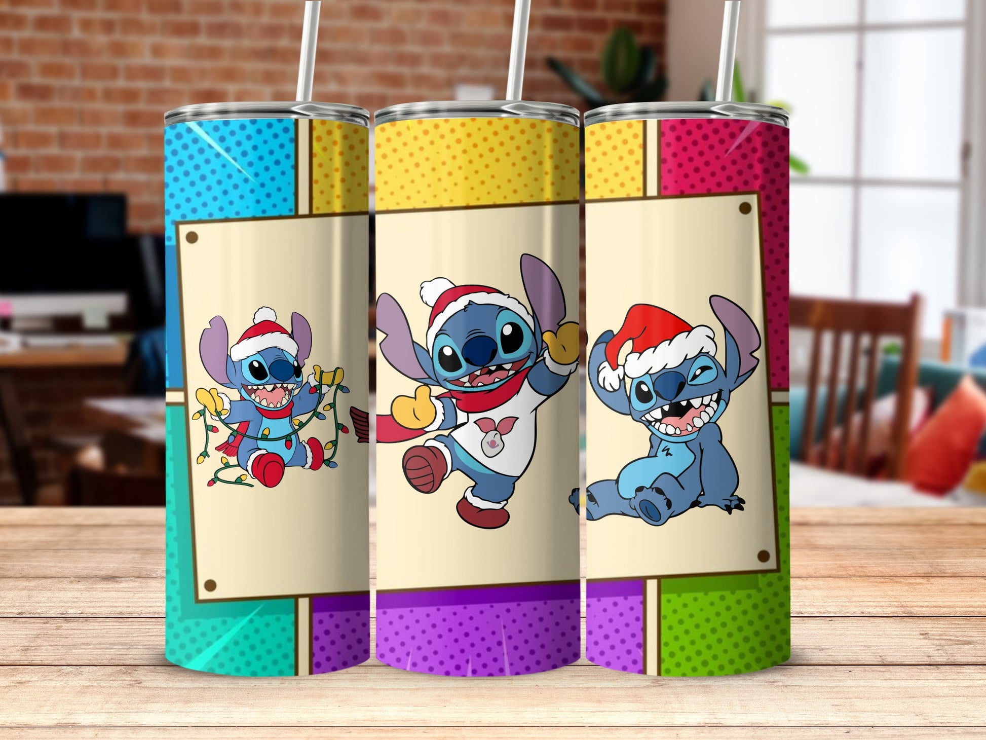 Stitch Christmas themed tumbler product