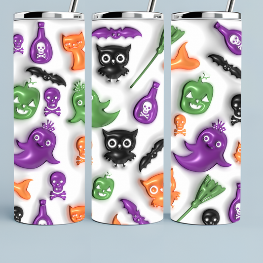 Bat, Ghost, Owl, Poison Tumbler Halloween