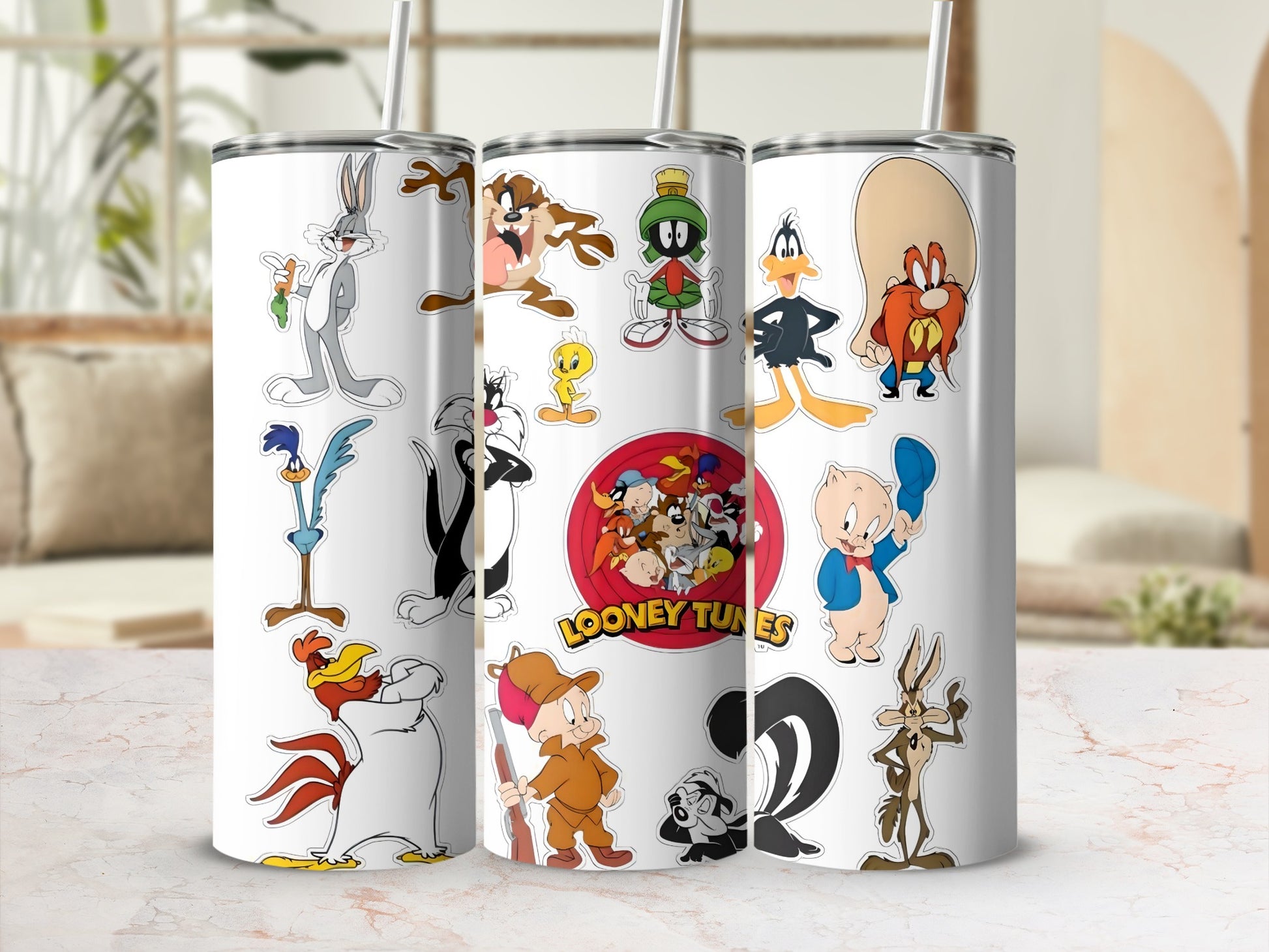 Looney Tunes Character Design Stainless Steel Tumbler