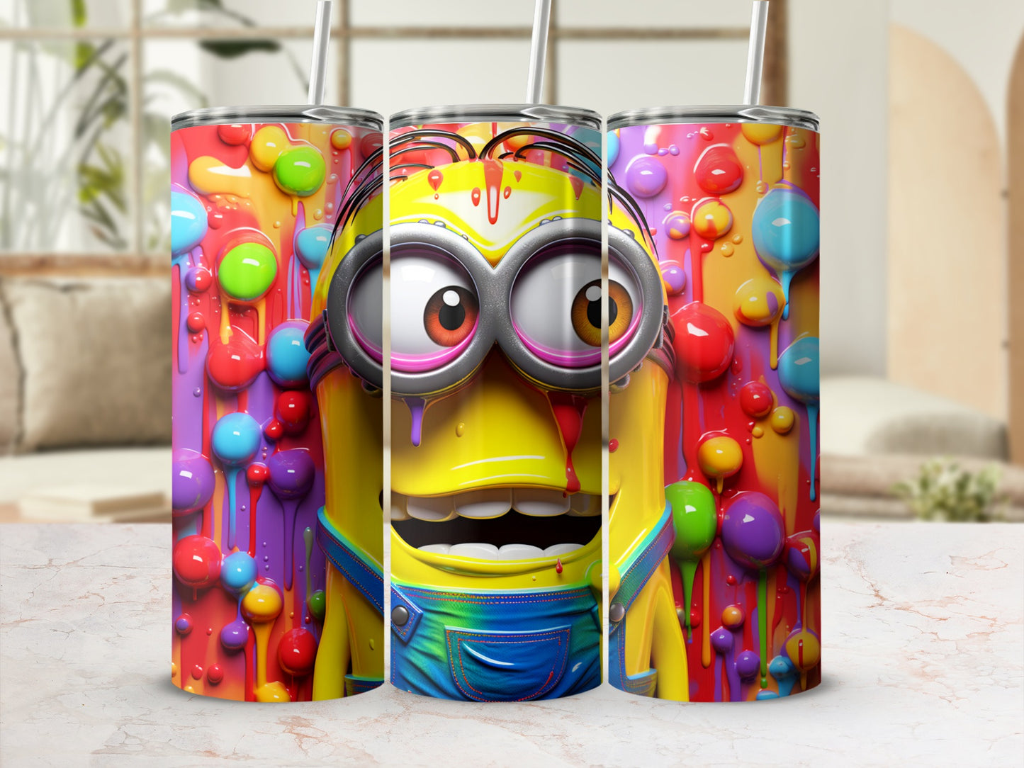 Colorful Cartoon Character Insulated Tumbler Cup