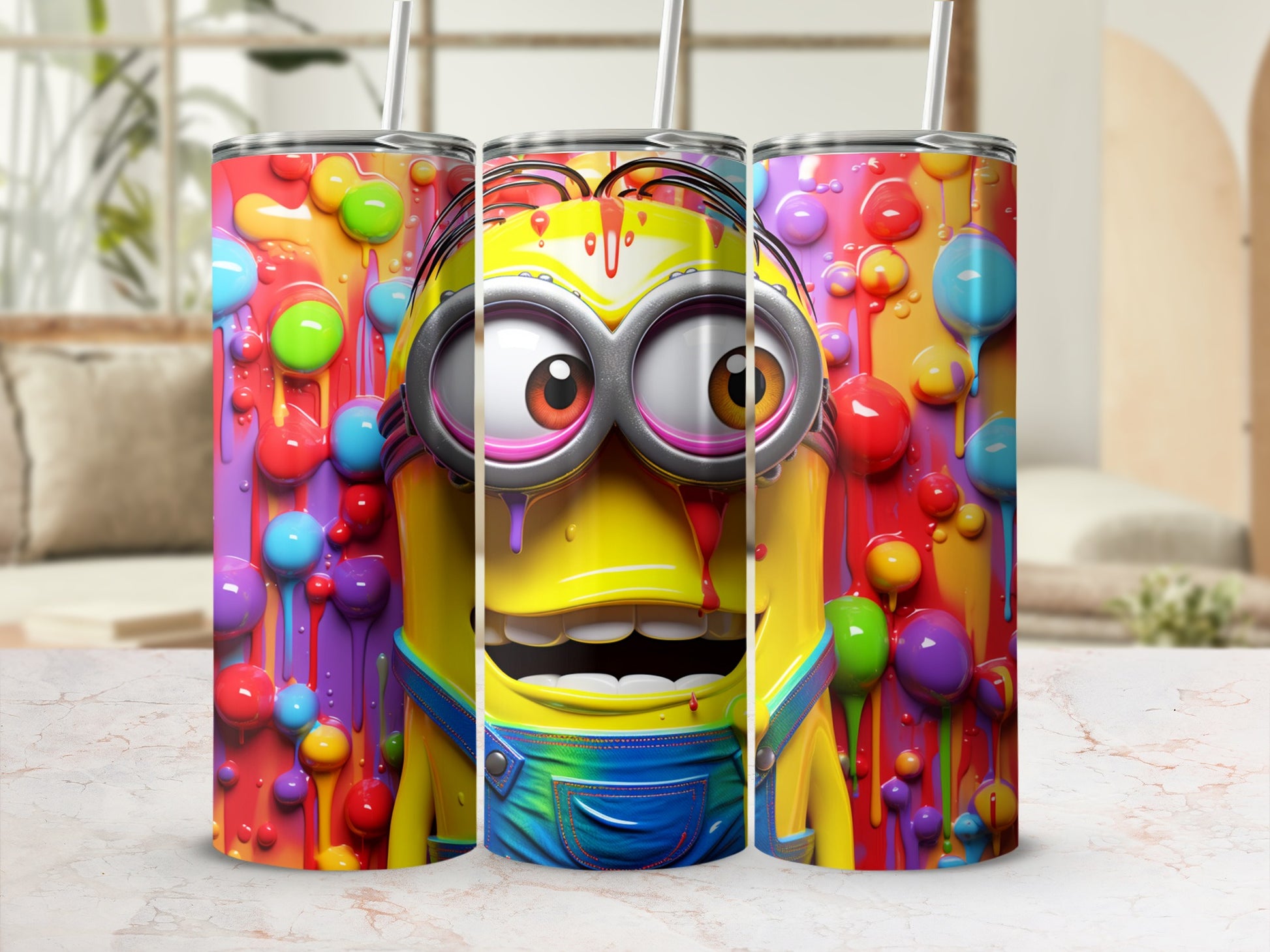 Colorful Cartoon Character Insulated Tumbler Cup