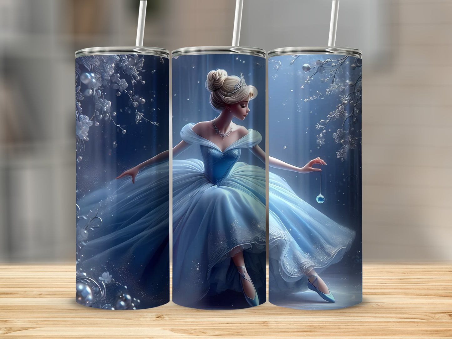 Enchanting Cinderella Artwork Tumbler Cup product
