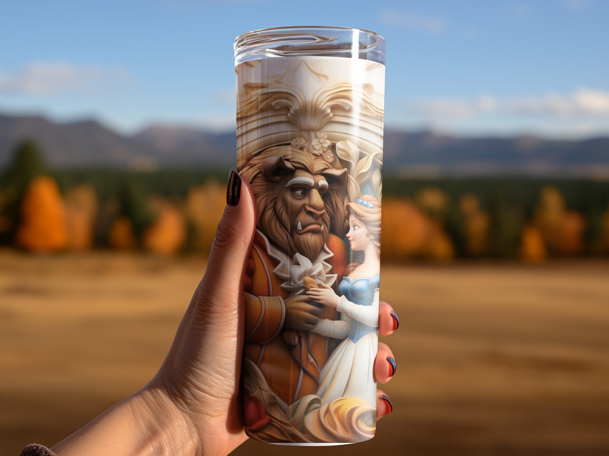 Enchanting Tale Tumbler with Iconic Characters Design