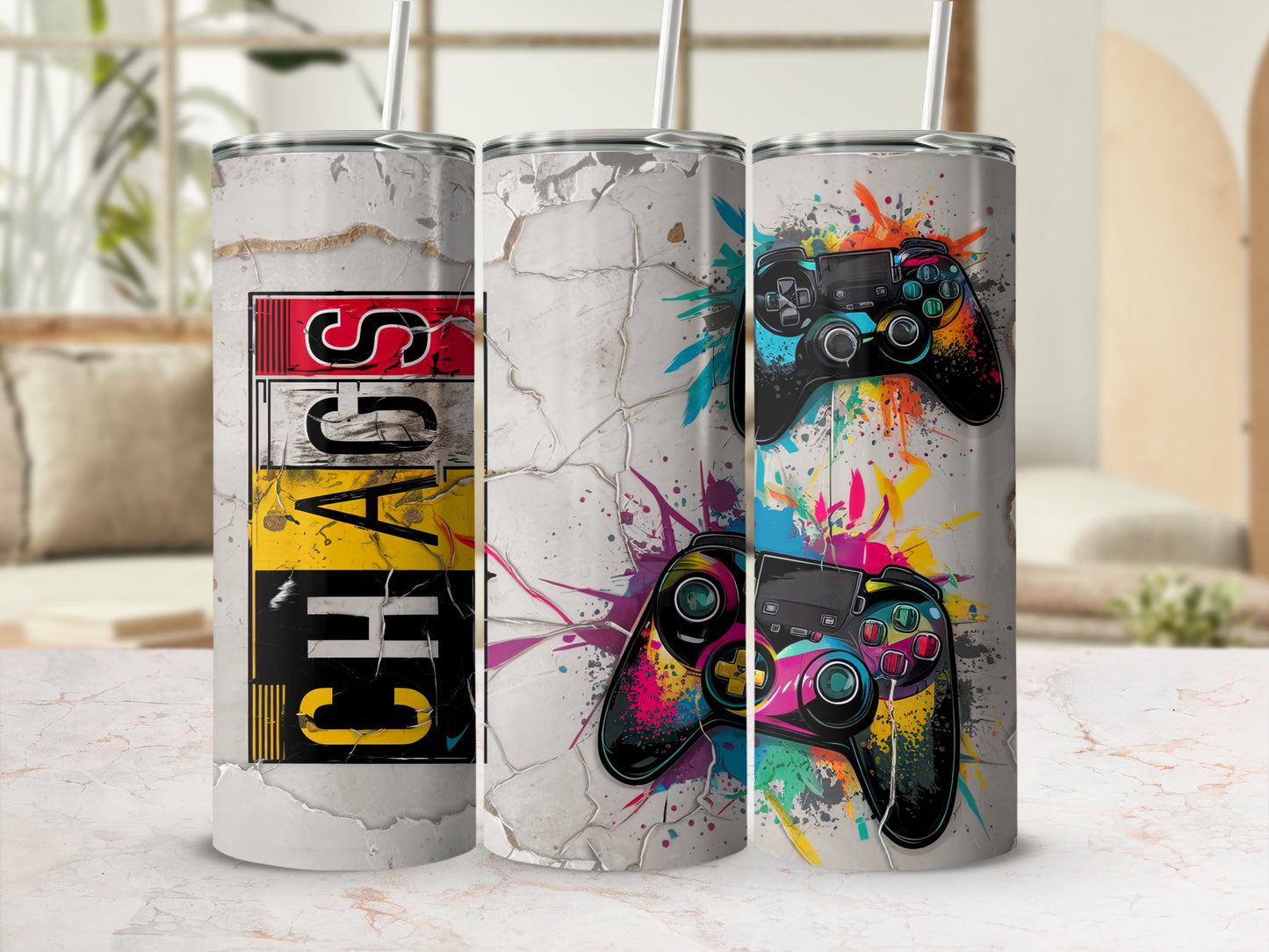 Chaos Gaming Controllers Colorful Splatter product type