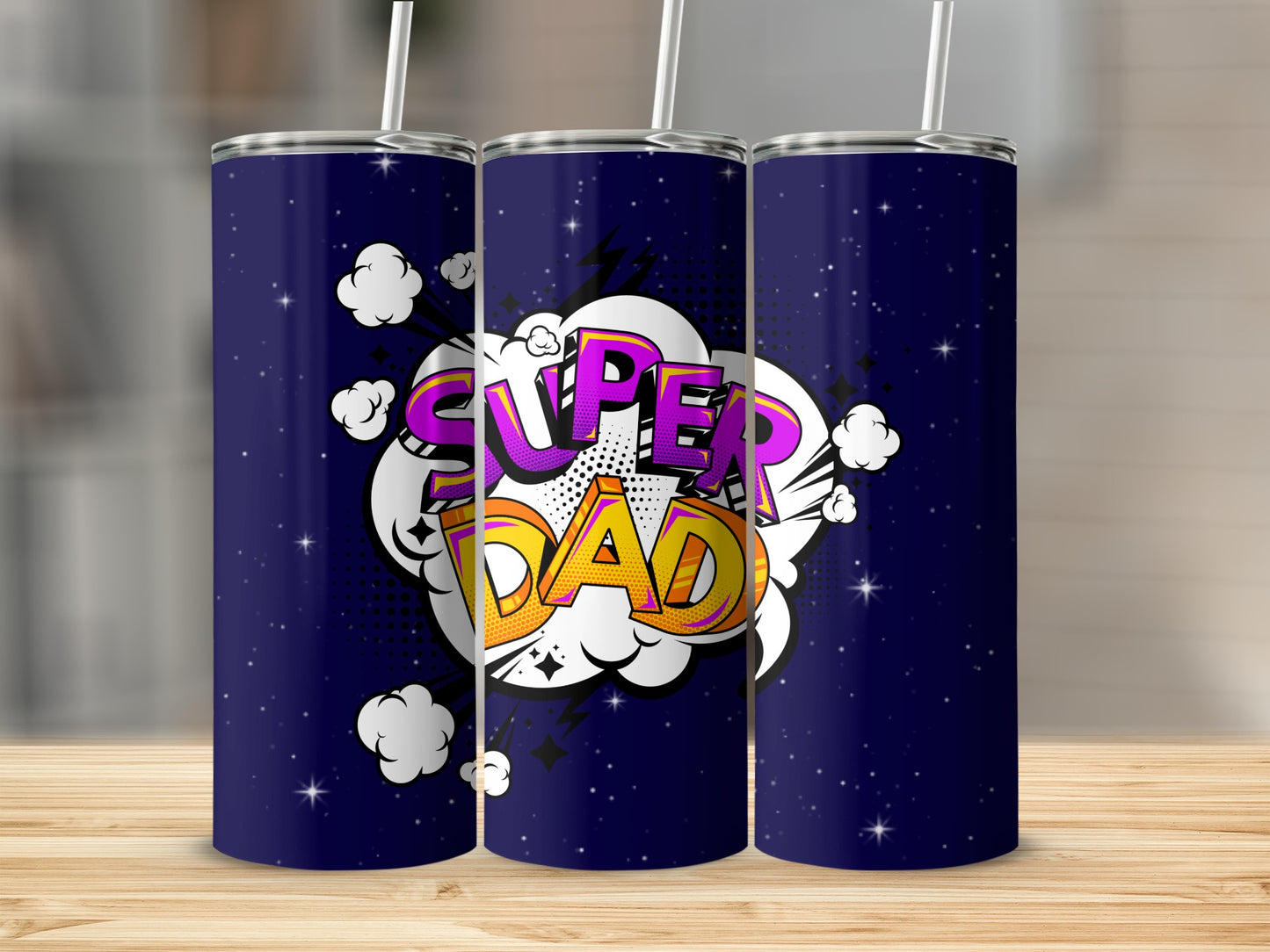 Super Dad Graphic Design Tumbler Father's Day Gift