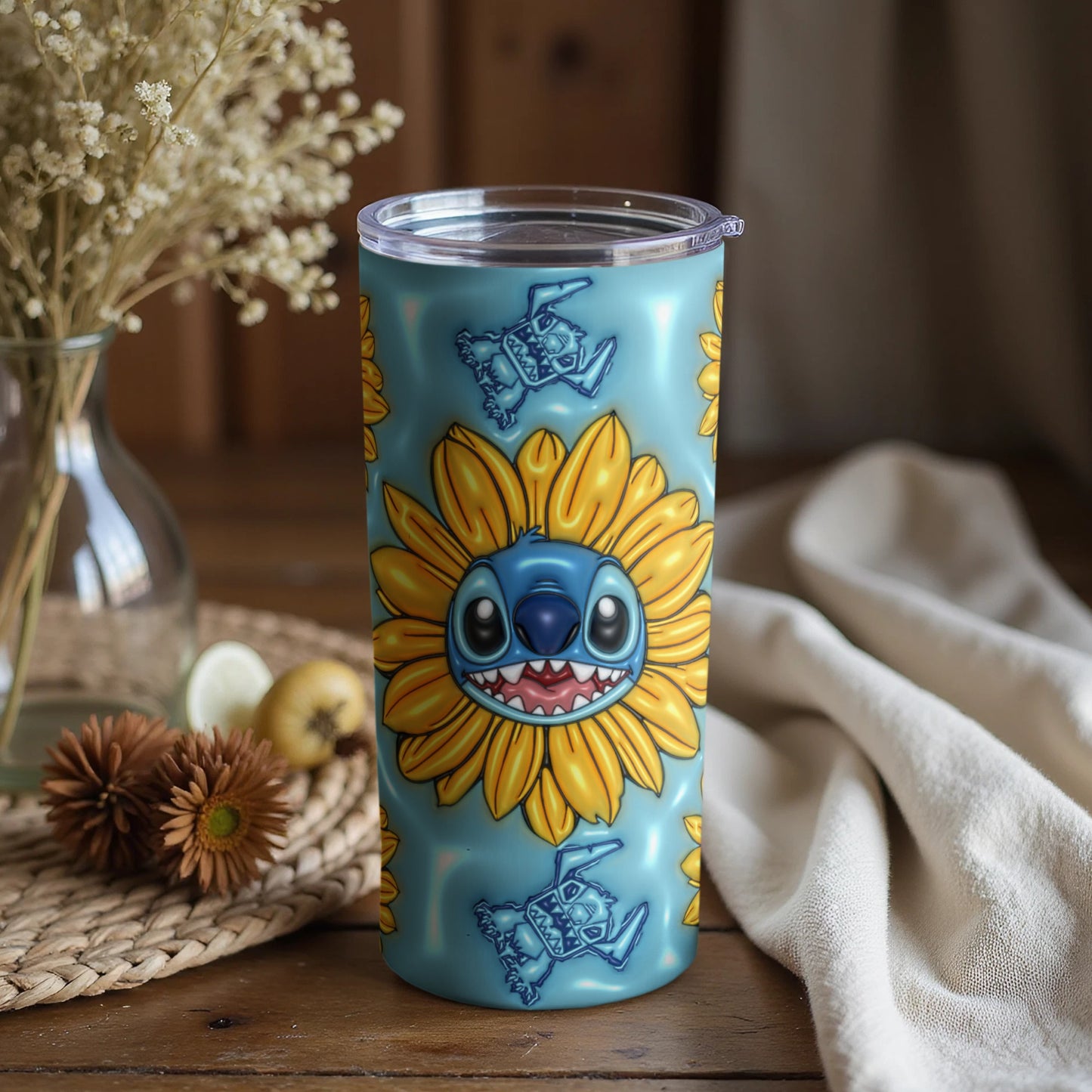 Sunflower Smile Tumblers Stylish and Durable