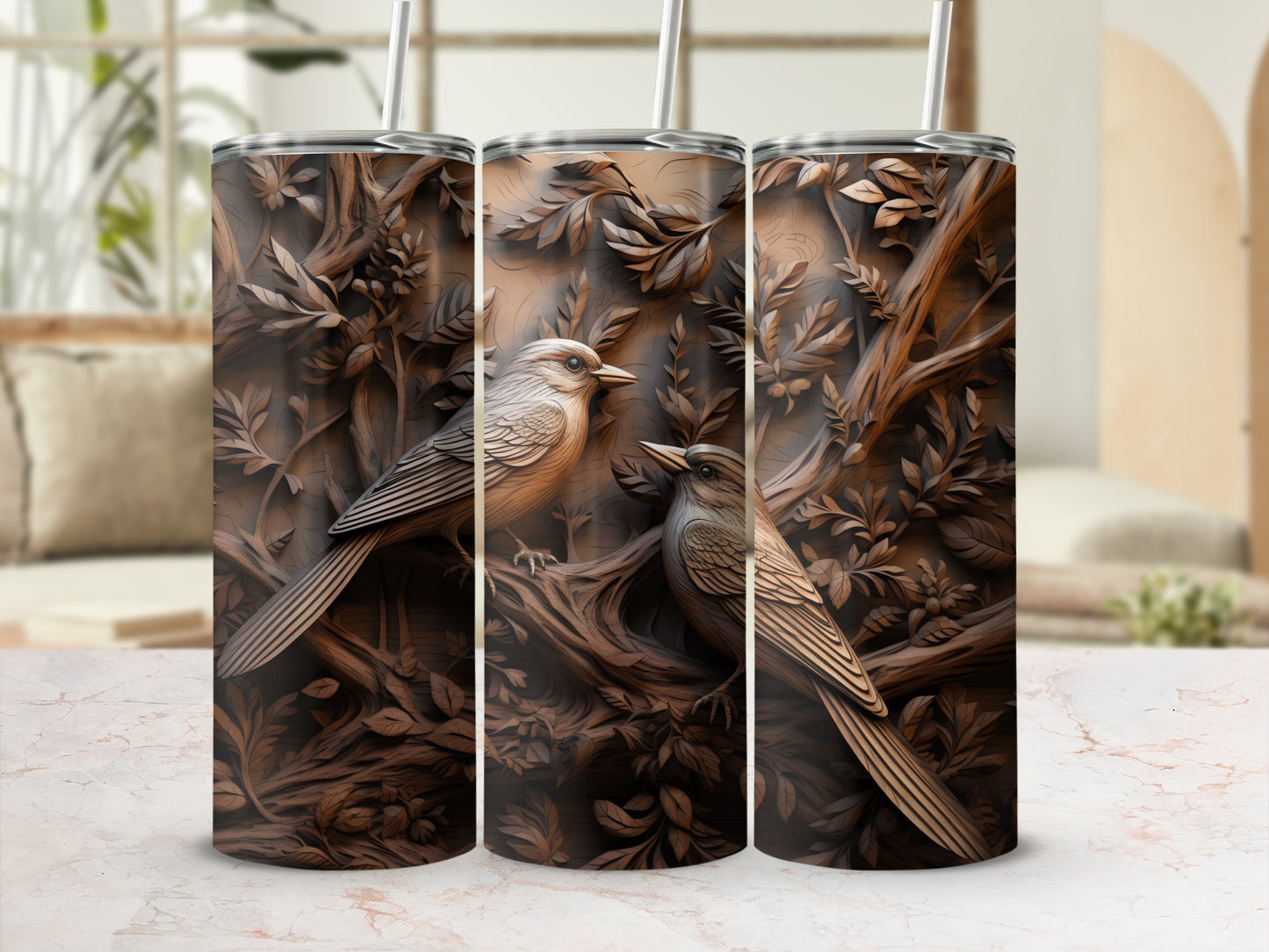 Detailed Birds Tree Relief Pattern Tumbler product type
Birds
Trees
Carved
Relief
Nature
Woodland
Forest
Rustic
Artistic
Detailed
Tumbler
Drinkware
Beverages
UniqueGift
HomeDecor
OutdoorLife
Wildlife
EarthyTones
BrownAesthetic
TexturedDesign