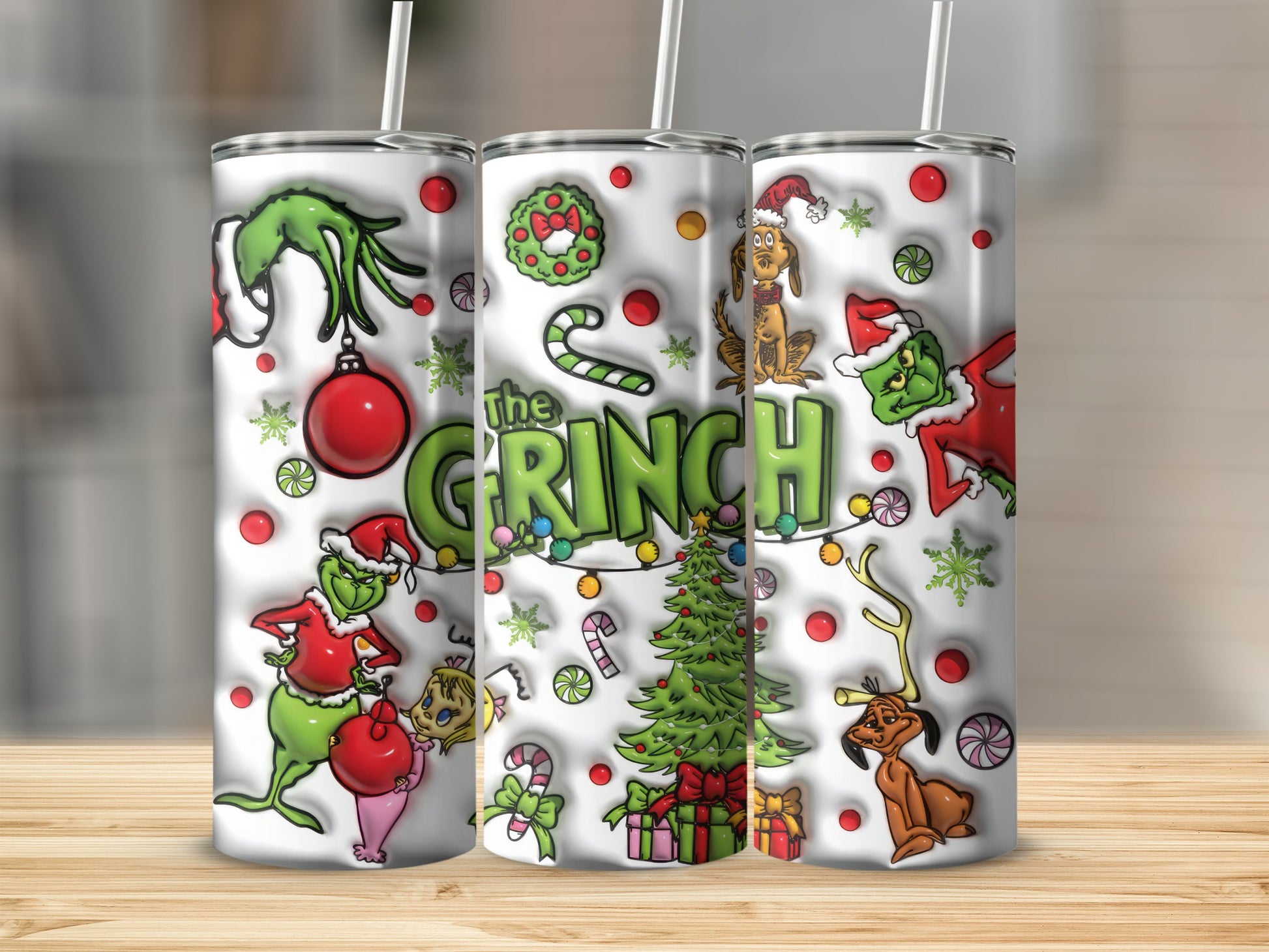 The Grinch Christmas Tree and Ornaments  product