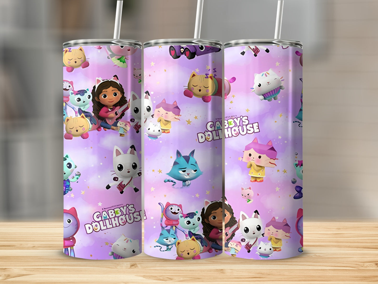 Adorable Gabby's Dollhouse Character Tumblers