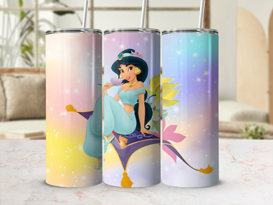 Princess Jasmine Colorful Magic Carpet Tumbler Cup