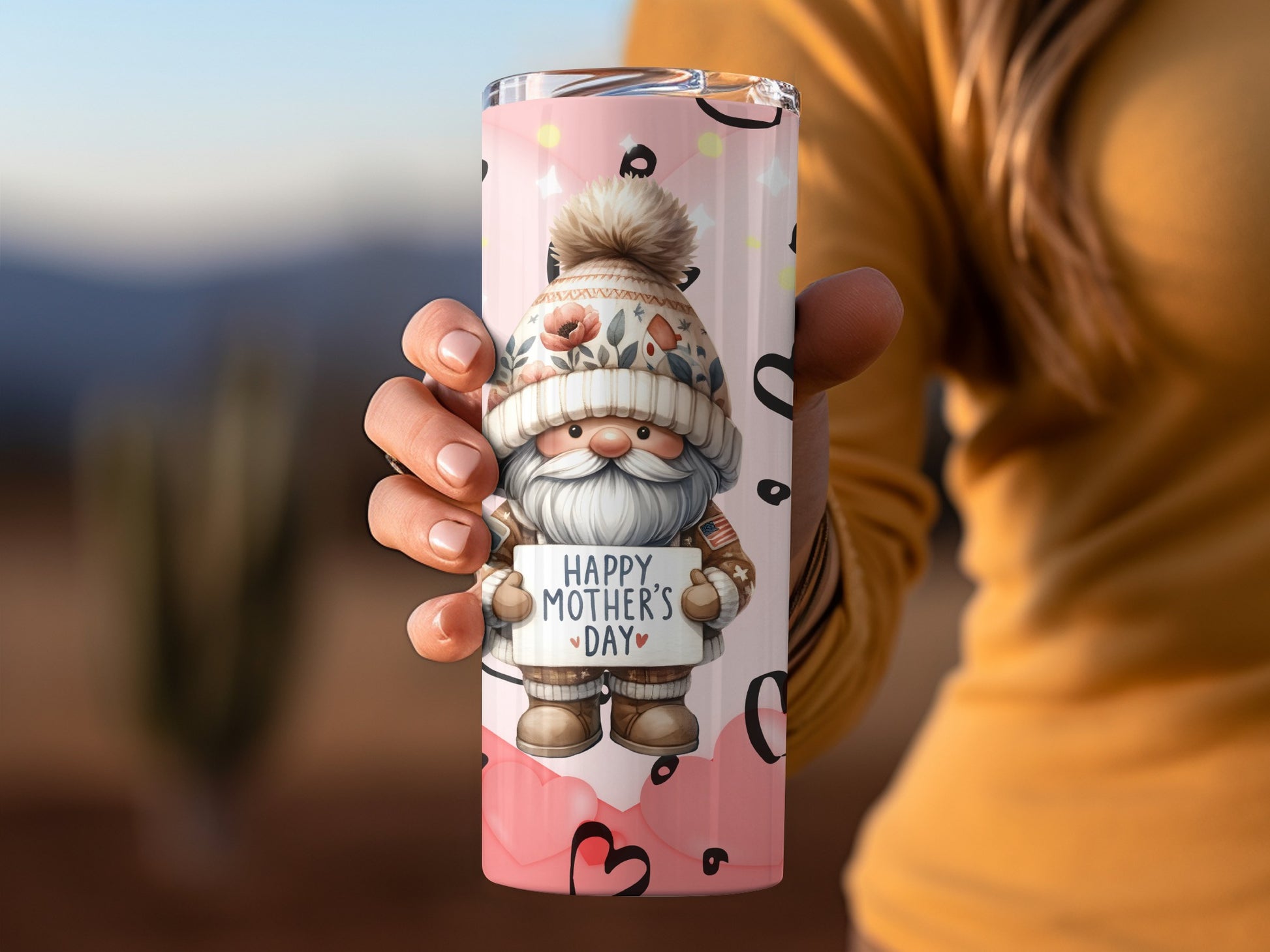 Happy Mother's Day Gnome Design Tumbler Product